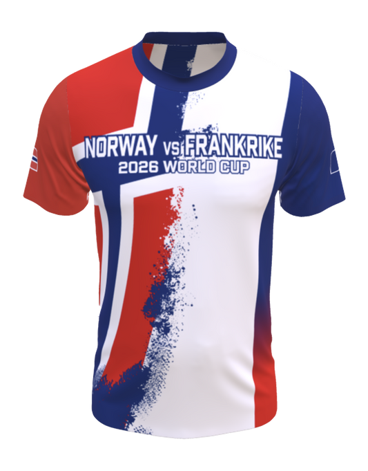 Fotball-VM 2026: Supporterdrakt Norge vs. Frankrike