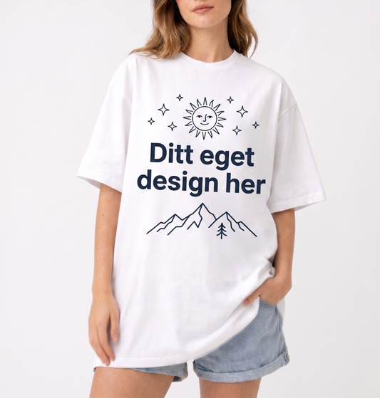 Bomull t-shirt – Design selv