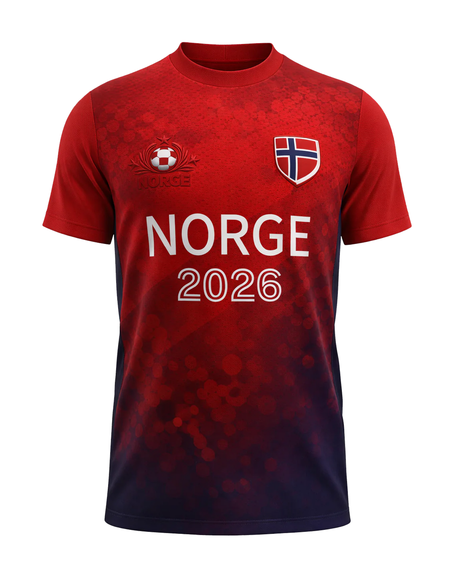 Fotball-VM 2026: NORGE 2026 supporterdrakt, DESIGN SELV!