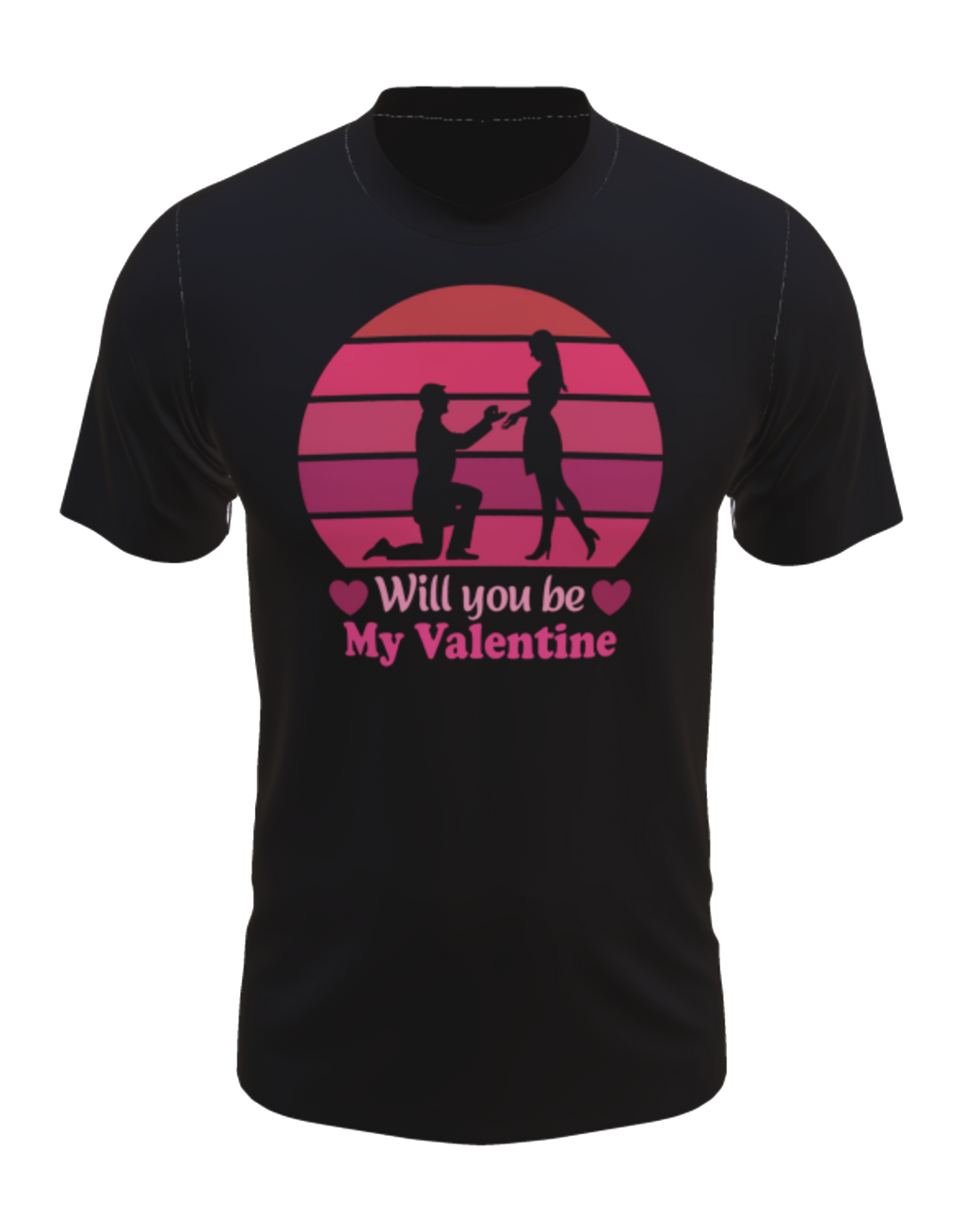 Valentine t-skjorte - Ferdig design