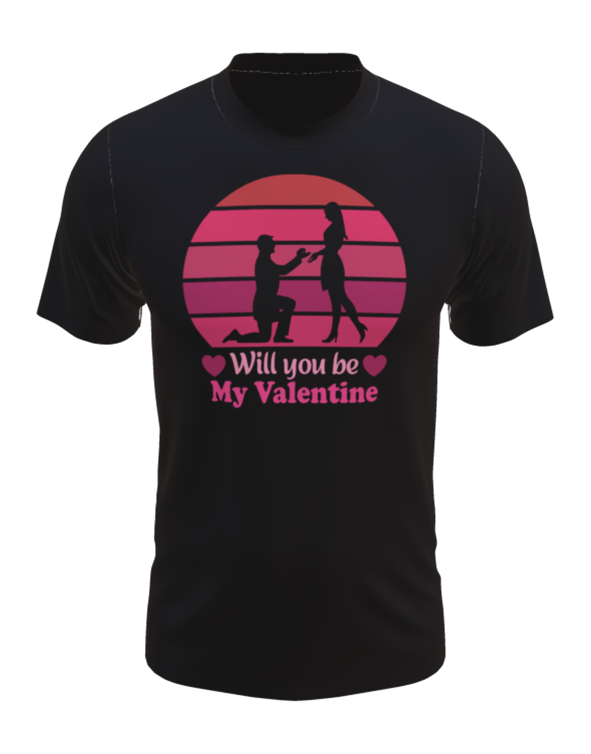 Valentine t-skjorte - Ferdig design