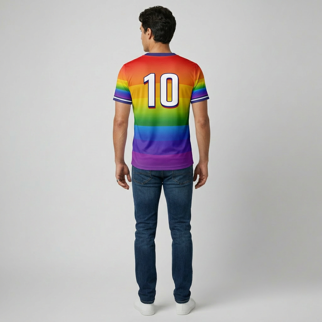 KAMPANJEPRIS! Design selv med eget nummer: Pride-drakt til VM i fotball 2026!