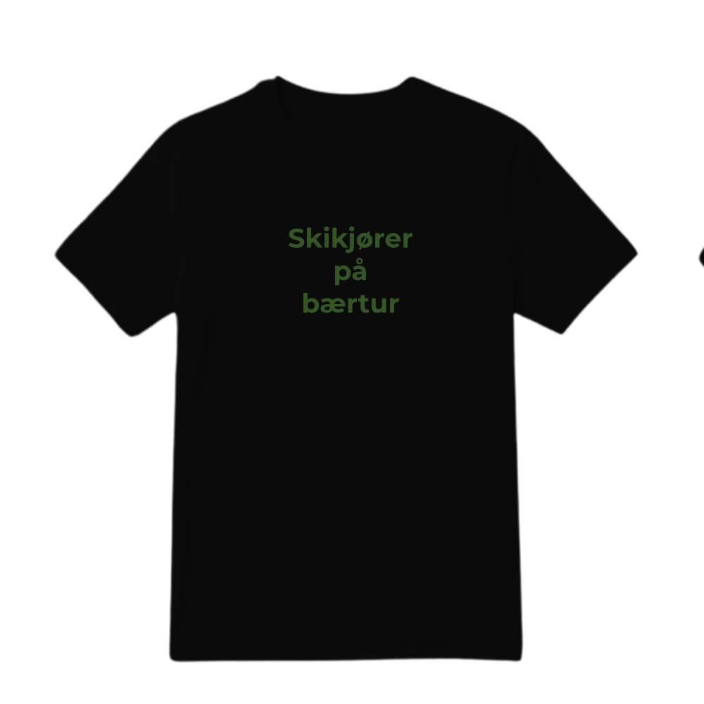 Skikjører på bærtur