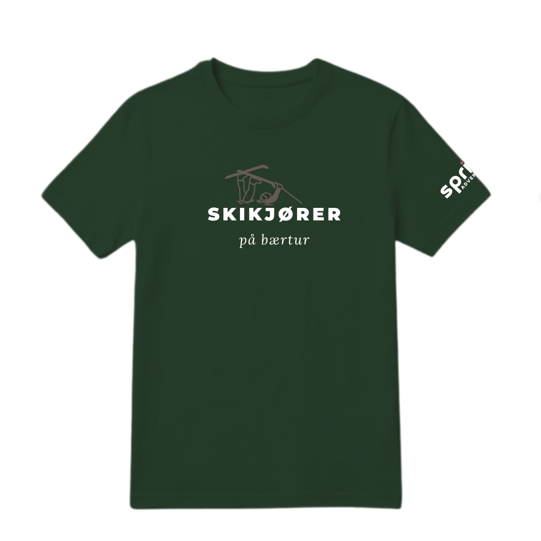 Skikjører på bærtur